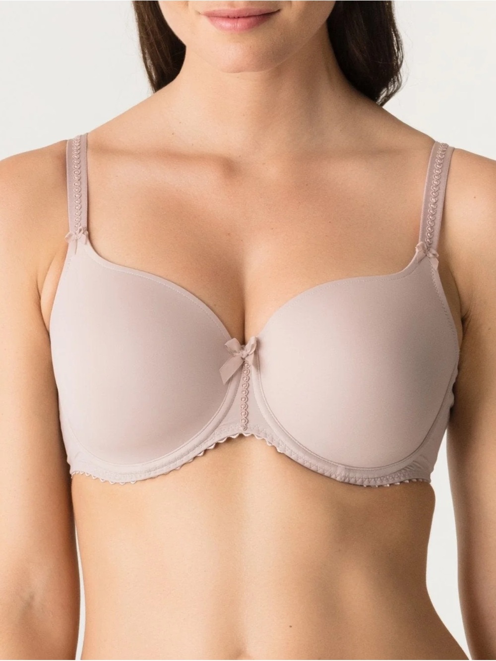 Prima Donna Divine Heart-Shaped Padded Bra Size 34F Beige Nude